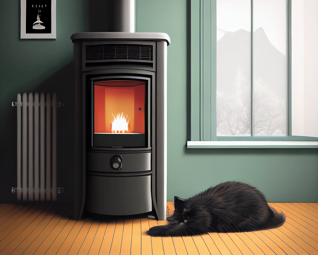 do pellet heaters give off heat