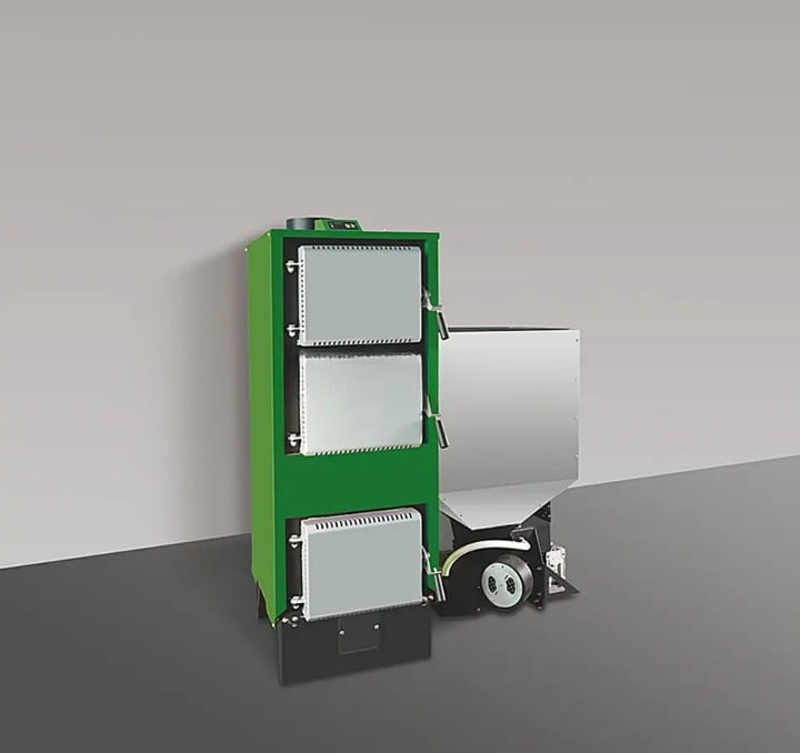 50kw sampson hydronic pellet boiler