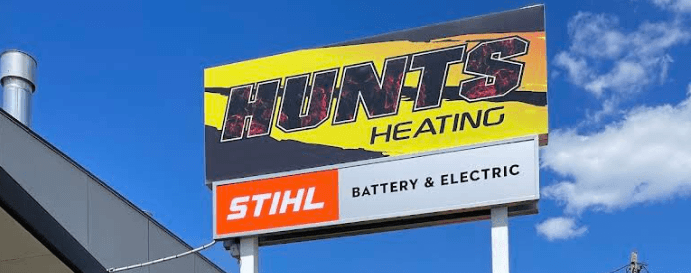 Hunts Heating pellet heater retailer in Hobart
